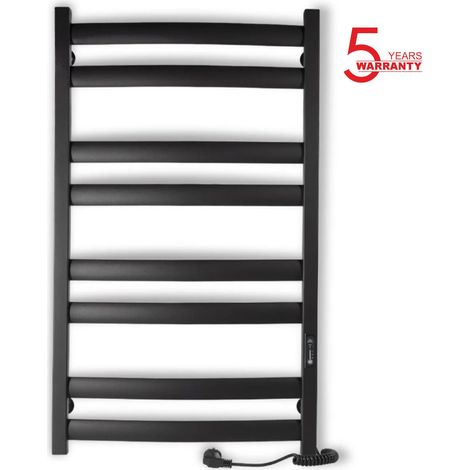 Toallero eléctrico ATLANT 500x900 con temporizador ECO, 210W, Negro (1/5)