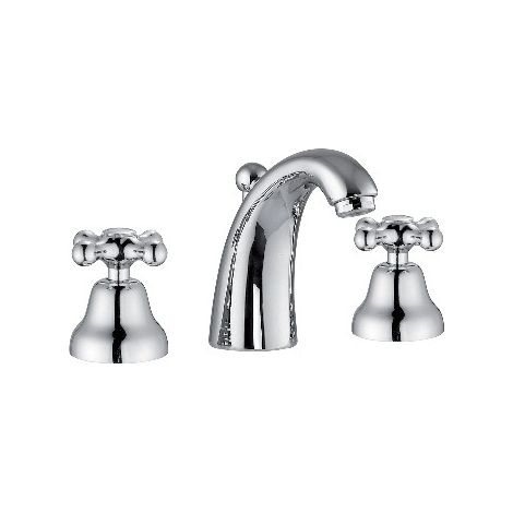 BATTERIA LAVABO CANNA ALTA SERIE MAREA Cromo PB