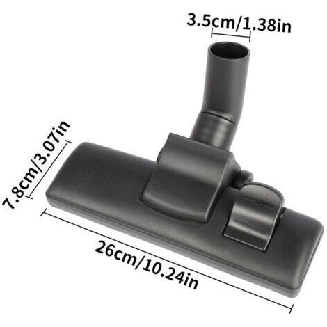 NALOOKAMIC Brosse d'aspirateur universelle, tube d'aspiration de 35 mm, brosse de sol d'aspirateur rotative, convient aux sols durs et aux tapis (1/3)