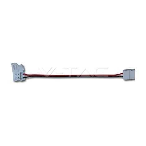 CONNETTORE FLESSIBILE PER STRISCE LED 4 PEZZI  MONOCOLORE 3528 CLIP 2 PIN - SKU 3500