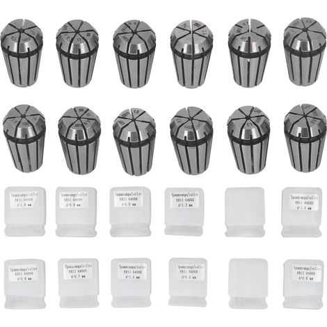 Mandrin à pince de haute précision ER11, jeu de ressorts pour Machine à graver CNC, outil de tour à fraiser, 12 pièces (1/5)