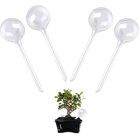 Boule d'Arrosage,4 pcs Globes d'Arrosage Plante,Arrosage Automatique Interieur,Auto-Arrosage Globes,pour Le Jardin, Les Plantes en Pot et Les Plantes Suspendues (Transparente) (1/5)
