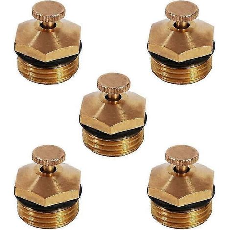 Adjustable 1/2 inch Brass Centrifugal Water Atomization Spray Nozzle Mist Sprinkler Micro Jet Agricultural Sprayer for Lawn Garden Irrigation (1/5)
