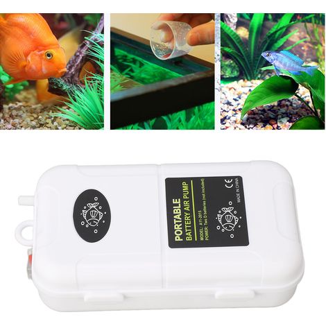 Pompe à air portable, aérateur et aérateur à bulles adaptés aux aquariums, bassins à poissons, etc. (1/5)