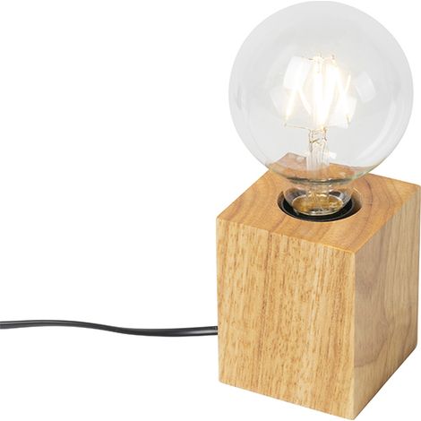 Land Tischlampe Holz natürlich - Block (1/4)