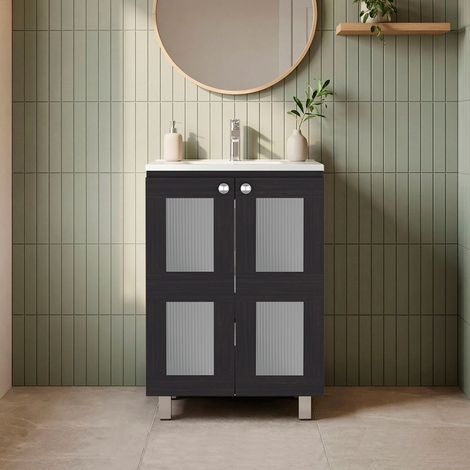 Mueble para Baño con Gabinete TuHome Haysi 88,9 x 59,94 x 44,96 cm (1/5)