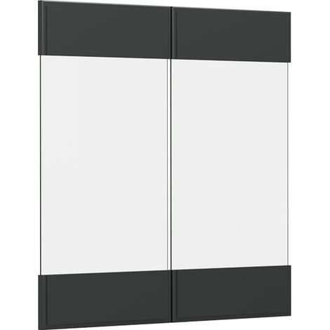 Frente de cocina R-Line, Antracita casa de campo, 59.2 x 59 cm frente de mueble para armario mural con vitrina, Vicco (1/5)