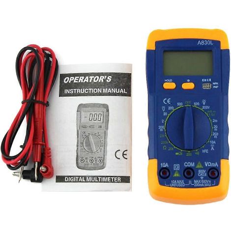 Digitalmultimeter A830L AC/DC-Spannungs-Kondensator-Ohm-Dioden-NCV-EMF-Tester