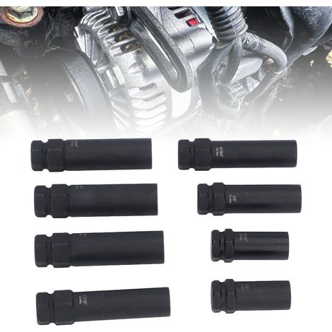 Ensemble de 8 extracteurs de vis à paroi mince de forme spéciale et douilles à paroi mince, disponibles en : 5/8'' court, 5/8'' long, 3/4'', 11/16'' court, 11/16'' long, 13/16'', 41/64'' et 45/64''. (1/5)