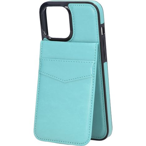 Funda protectora tipo cartera para iPhone 13 Pro, con tacto agradable, resistencia a arañazos y al desgaste, diseño abatible de marco completo, material de cuero de primera calidad, cierre magnético y (1/2)