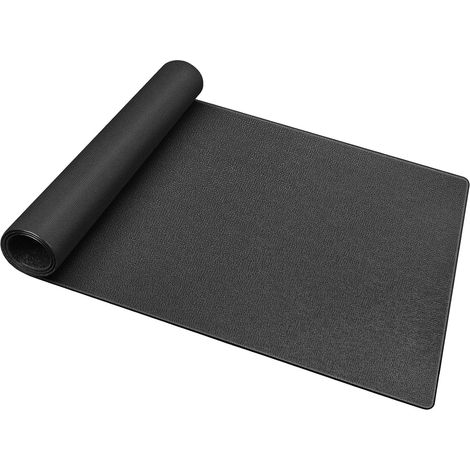 Tapis de protection de sol Fitness 244 x 91 cm x 6 mm d'épaisseur, tapis antidérapant et insonorisant pour tapis de course, tapis pour vélo d'appartement, tapis de fitness, tapis de sol pour (1/5)