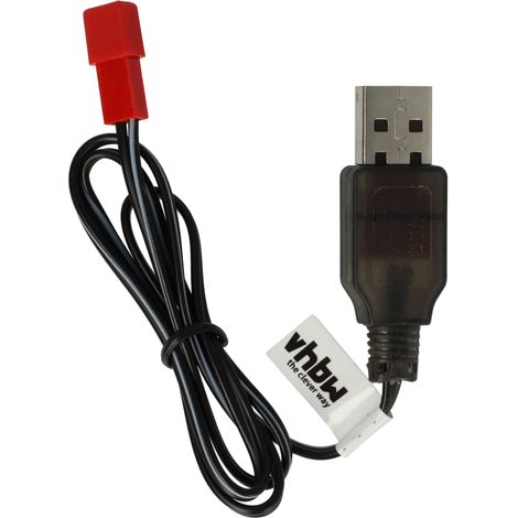 vhbw Charger compatible with JST Plug for RC Batteries with JST Connector, RC Model Construction Battery Packs - 60 cm 3.6 V