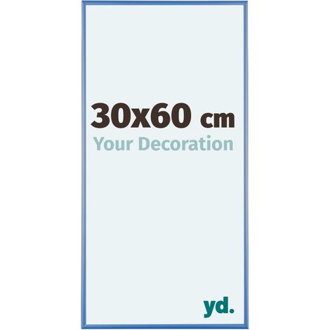 yd. - Cadre photo 30x60 - Bleu Acier - Aluminium - Kent