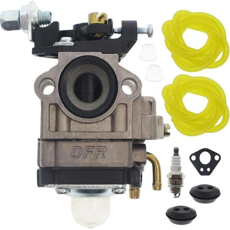 1 - Carburateur - Kit de réparation - Compatible débroussailleuse taille-haie souffleur Husqvarna 125R 324L 524LK Noir Standard