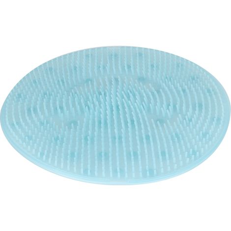 Coussin de massage antidérapant pour pieds et dos, avec ventouses, tapis de massage pour salle de bain (Bleu) (1/5)
