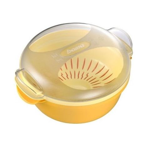 Cuiseur à vapeur - Cooky - D 25 x H 12,5 cm - Jaune - Livraison gratuite (1/2)