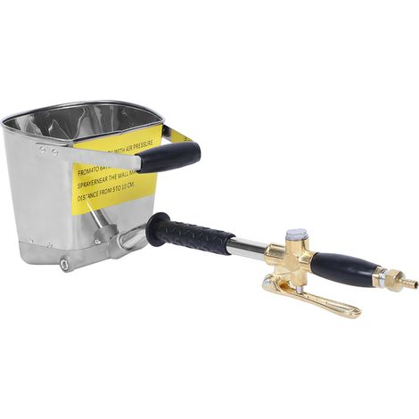 Pistolet à peinture pour mortier de ciment, machine à pulvériser pour murs intérieurs et extérieurs, entonnoir de pulvérisation de peinture multifonctionnel (1/5)