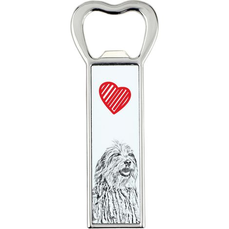 Bergamasco, Pastor de Bergamasco: un abridor de botellas con un perro, un abridor de nevera personalizado, un regalo único para un hombre de Art-Dog. (1/5)