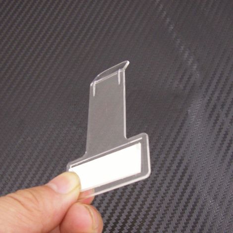 Porte-billet de stationnement de voiture Transparent, 5 pièces, Clip en plastique, pare-brise de synchronisation, billets avec ruban adhésif (1/5)