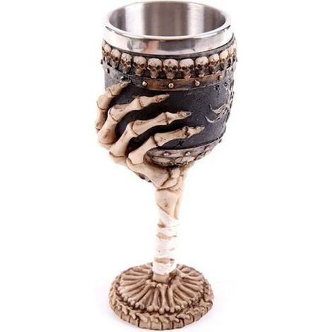 Household wine set stainless steel resin double-layer liquor glass (B, style)
