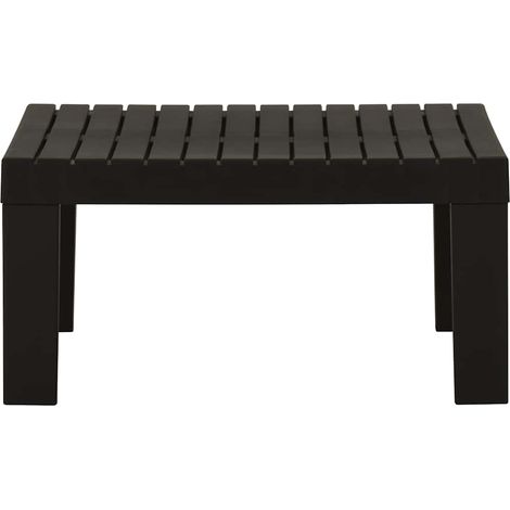 Maison Exclusive - Tavolino da Salotto per Giardino in Plastica Grigio (1/5)