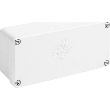 WEBMATEL Caja Estanca Exterior 55x130x60mm IP65 ABS IK08 Sin Conos Gris Claro (1/4)