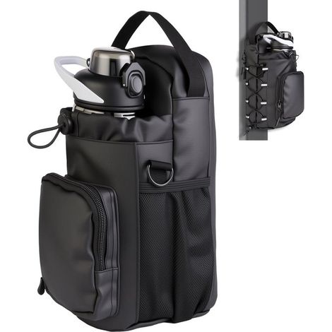 Bolsa de gimnasio magnética para hombres y mujeres,bolsillos para teléfono y correa para el hombro,bolsa magnética para deportes (1/5)
