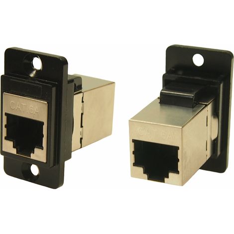Connecteur RJ45 cat 6a RS PRO Prise femelle Montage panneau, ports ( Prix pour 1 )