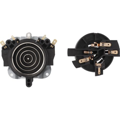 Ortviai Interrupteur thermostat pour bouilloire électrique KSD688-5 + socle KSD368-5, noir, ABS, 65x70x31 mm (1/3)
