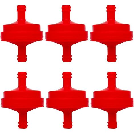 6-teiliges Kraftstofffilterset für Motoren ohne Kraftstoffpumpe Ersatzkraftstofffilter für Briggs & Stratton 298090S