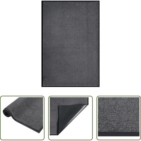 vidaXL Tapis de bienvenue - Paillasson Anthracite 80x120 cm (1/5)