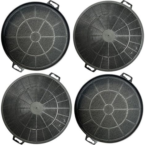 4 x filtres à charbon AK01 compatibles avec Dehflex AK01, Constructa 00353121, BSH Group 00353121/353121, Electrolux 2330416005, Bauknecht 481281718524, Bosch/Neff DHZ5 (1/5)