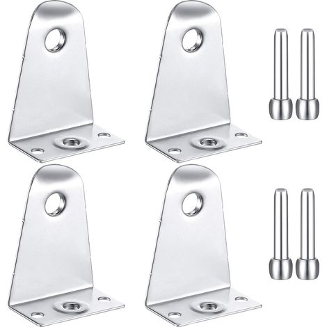 Juego de 4 ganchos metálicos de posicionamiento para persianas, ganchos de fijación para persianas, accesorios para cortinas (1/5)