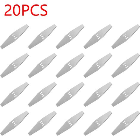 (20 lames de tondeuse) Tête de coupe-bordures en métal de 150 mm, lames de scie de rechange pour tondeuse à gazon, pièces détachées pour outils de jardinage et de jardin. (1/5)