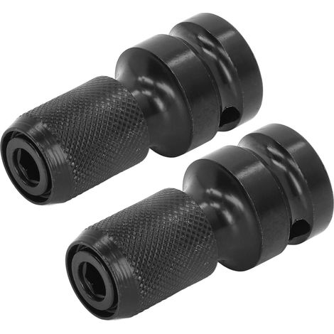 2 Adaptateurs de Douille 1/2" à 1/4" Hexagone à Détente Rapide pour Perceuse et Clé à Choc (1/5)