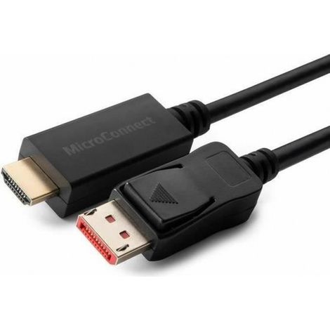 Adaptateur DisplayPort Mâle vers HDMI Mâle - Câble Actif 2 m - Résolution 4K 60 Hz - Pour Ordinateur Portable et Écran - 1 Pièce