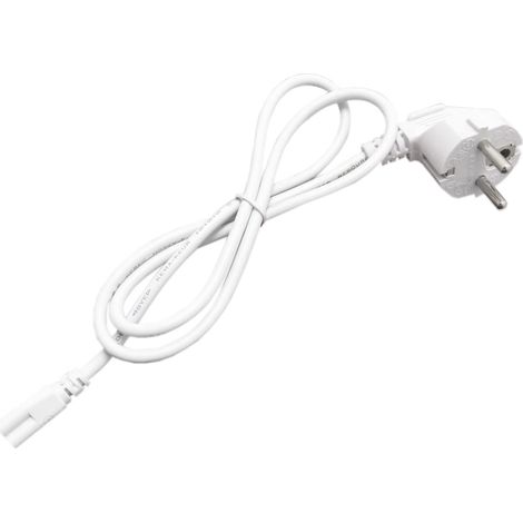 Cavo Alimentazione T5 con jack da 3 pin bianco 220v
