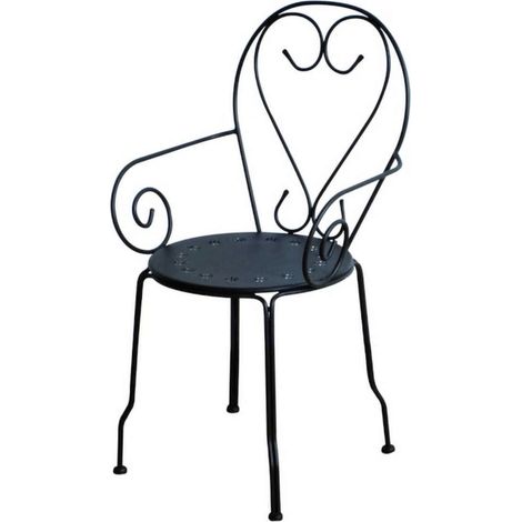 Sillón new old metal antracita claro cm49x48h43/59/90