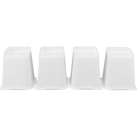 Set di 4 rialzi per mobili a forma di L, trapezoidali, da 15,2 cm, antiscivolo, per divano, sedia da ufficio...