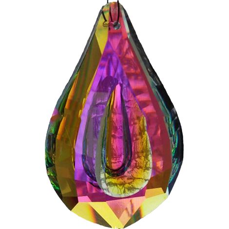 Crystal Prism - 30 mm Diameter - For Window Suncatcher Chandelier Decoration - Rainbow Maker Pendant - Pack of 6 (1/5)