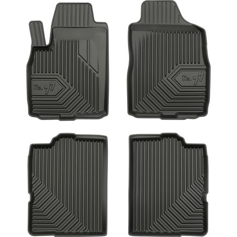Tapis de Sol de Voiture pour Fiat Panda II 2003-2012 TPE Antidérapant Noir 4Pcs (1/5)