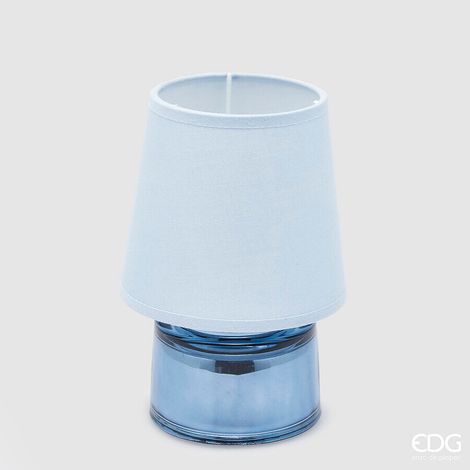 EDG Enzo De Gasperi Lampada da Tavolo Cozy H 18 Cm D 12 Cm IP 20 Blue Scatola Regalo
