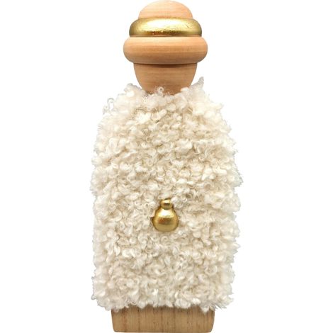 Mömax Weihnachtsfigur Luis Weiß/Naturfarben ca. 20,5cm