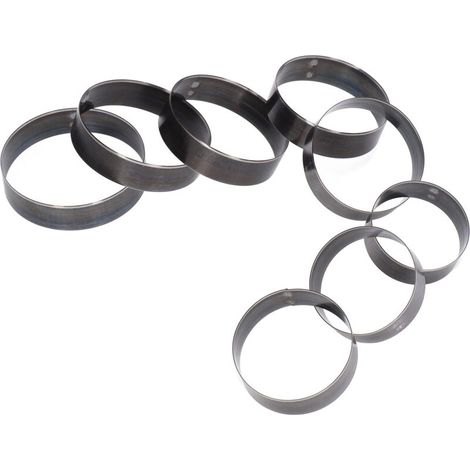 Set mit 8 Ausstechformen aus legiertem Stahl für Leder und Karton, runde Form, DIY-Ausstech- und Stanzset