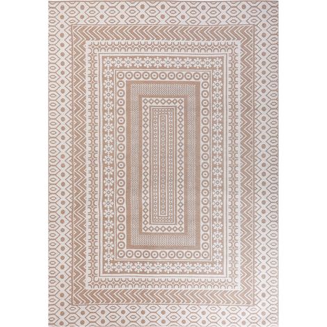 Teppich BAGLAR Weiß 160 x 230 cm Jute