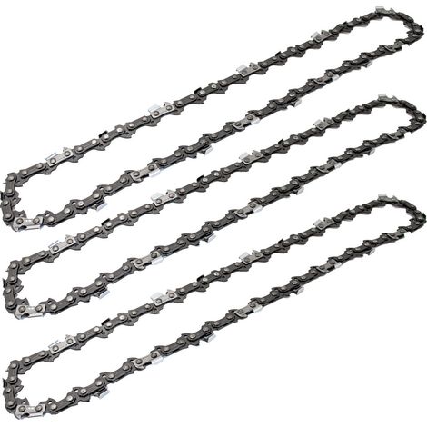 BITUXX 3x Kette Sägekette Ersatzkette für Kettensägen 10“ 40 Glieder passend zu Kettensäge MS-18390 (1/3)