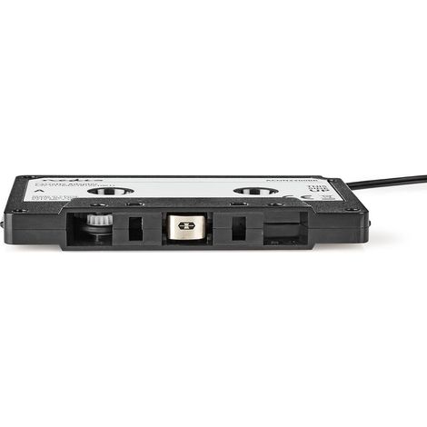 Adaptador de casete auxiliar para coche  3,5 mm  Longitud del cable: 1,00 m  Negro