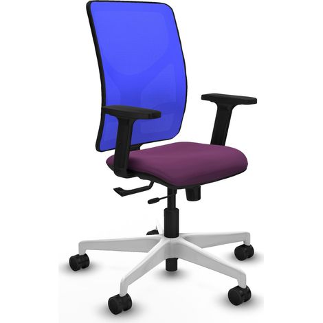 Sedia ergonomica piqueras y crespo Motilla blu pelle artificiale (1/2)