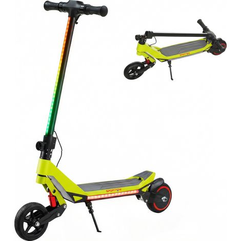 SPORTNOW Electric Scooter for Kids, Foldable E Scooter for Age Age 6+ Green (1/5)
