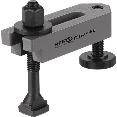 AMF Spanneisen 6315V abgesetzt mit Stützschraube Nut 12 mm (1/3)